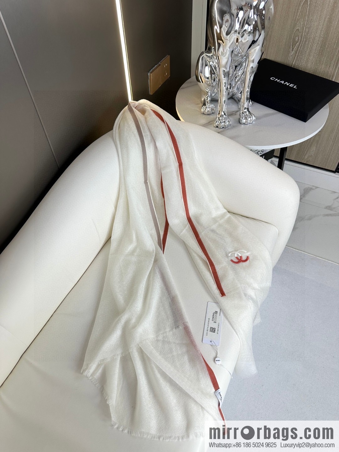 CHANEL cashmere scarf