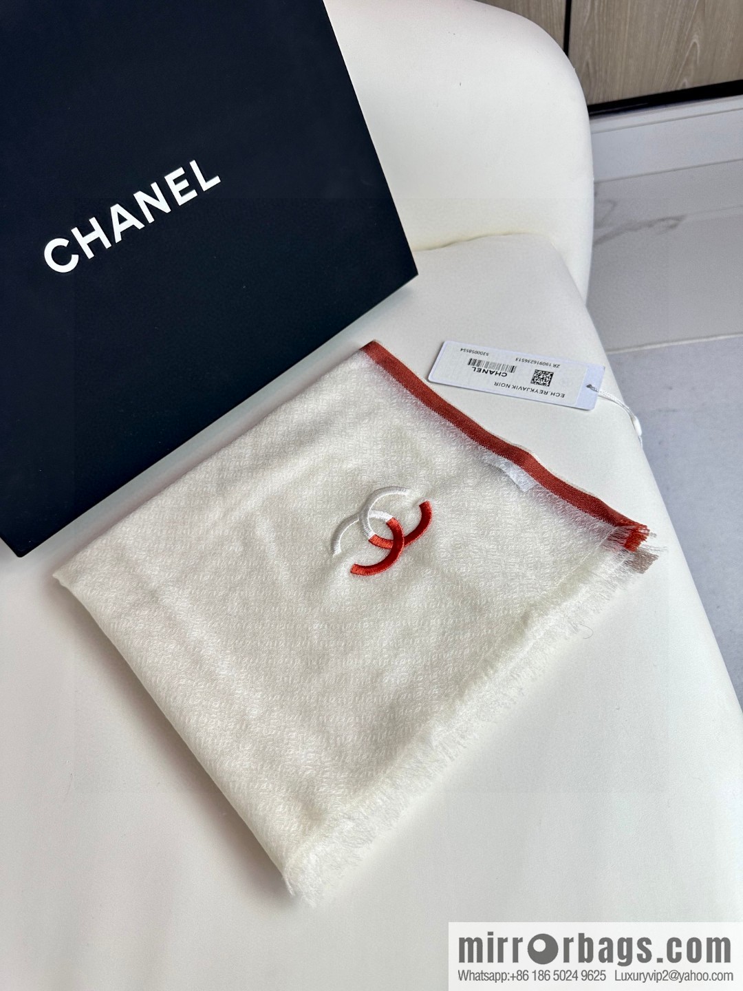 CHANEL cashmere scarf