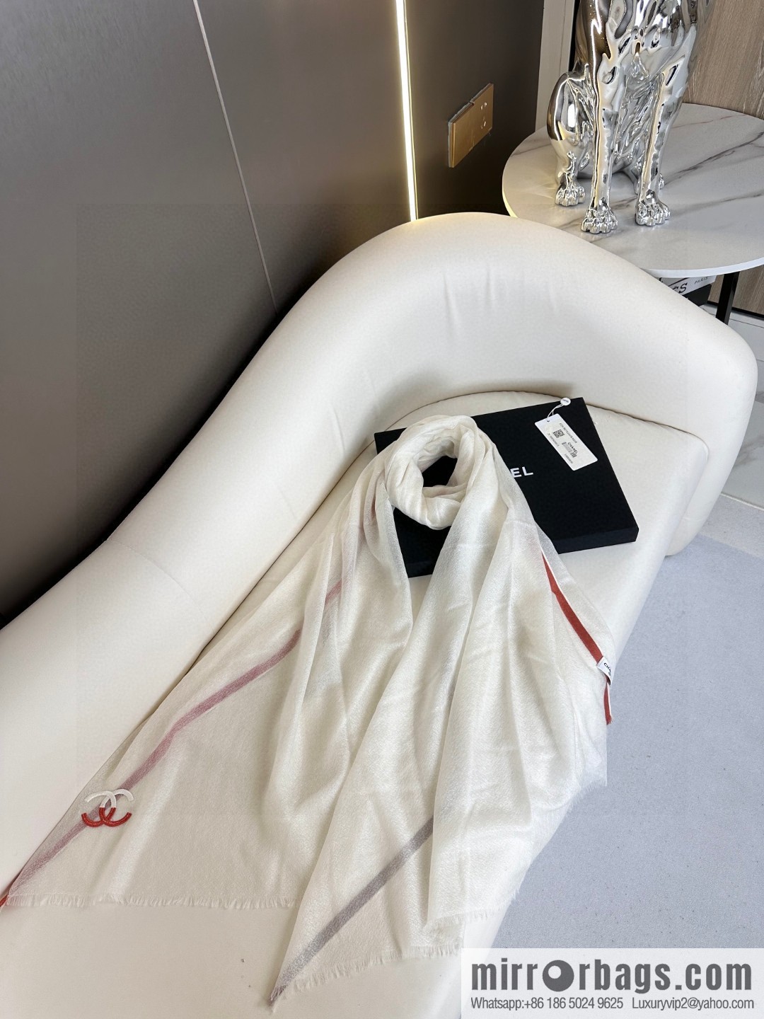 CHANEL cashmere scarf