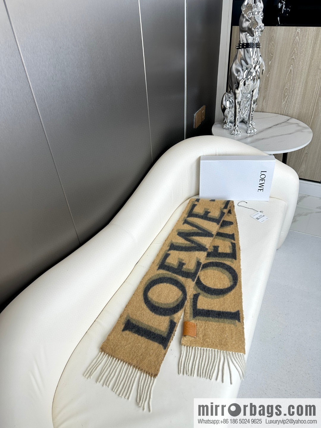 LOEWE new product gradual change wool mohair scarf