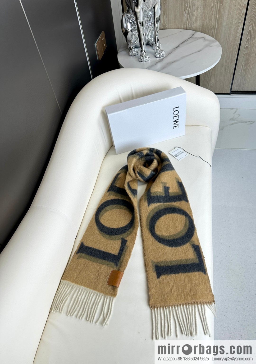 LOEWE new product gradual change wool mohair scarf