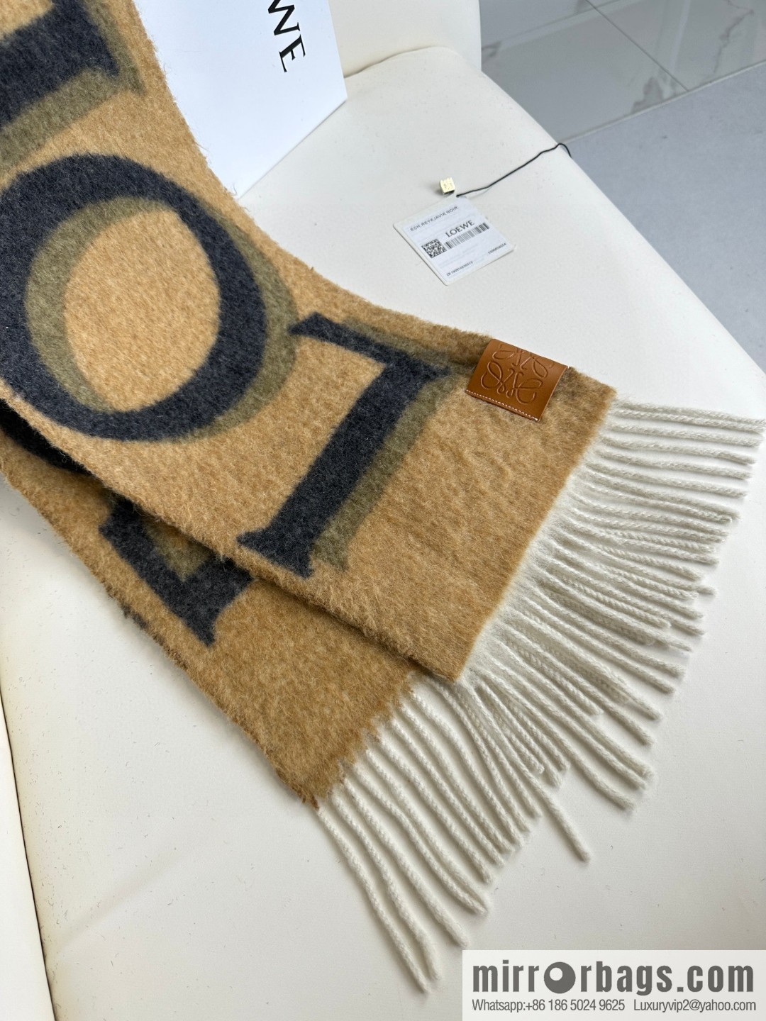 LOEWE new product gradual change wool mohair scarf