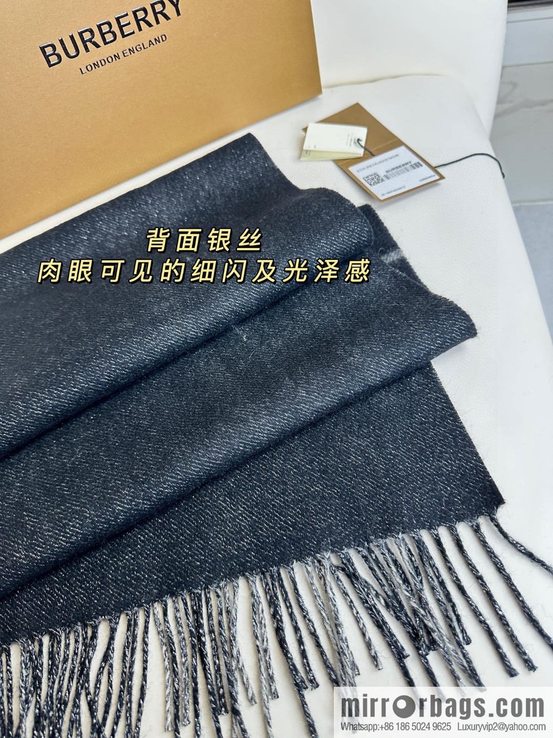 Burberry 2023 Burberry, the new double-sided warhorse men's and women's cashmere scarf