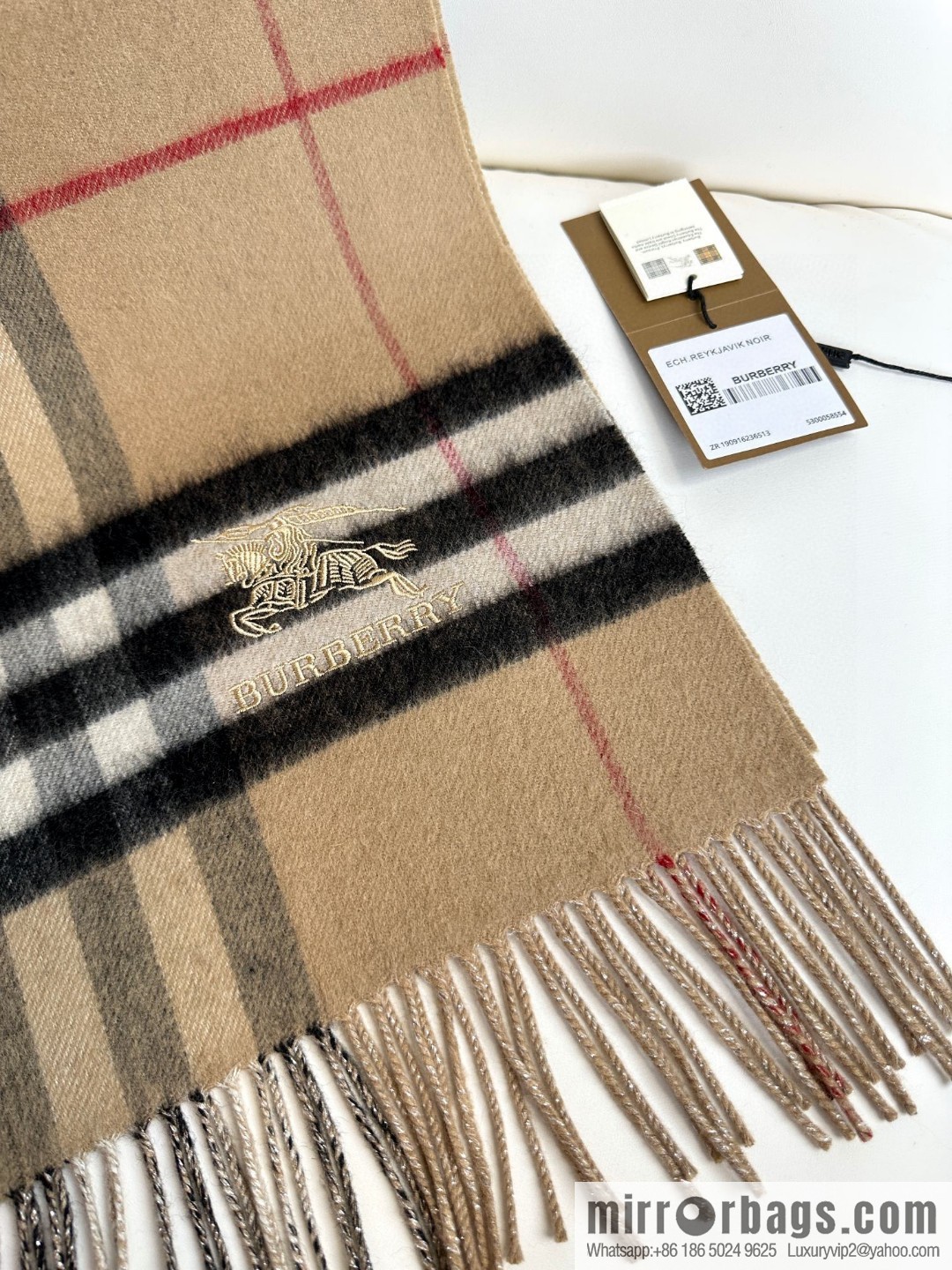 Burberry 2023 Burberry, the new double-sided warhorse men's and women's cashmere scarf