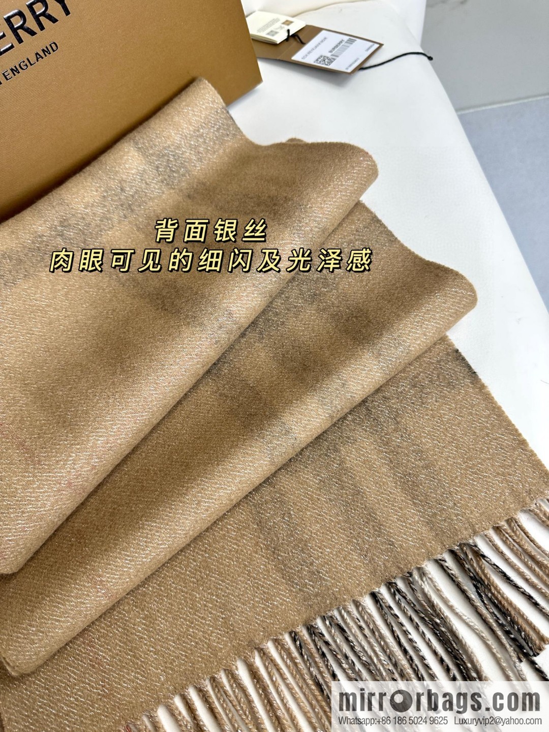 Burberry 2023 Burberry, the new double-sided warhorse men's and women's cashmere scarf