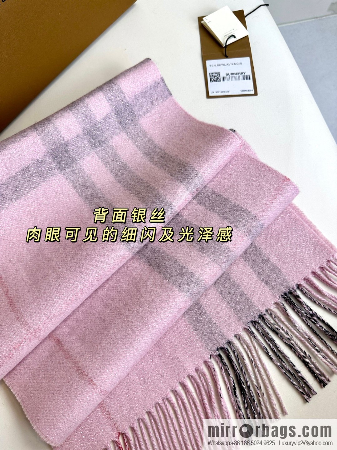 Burberry 2023 Burberry, the new double-sided warhorse men's and women's cashmere scarf