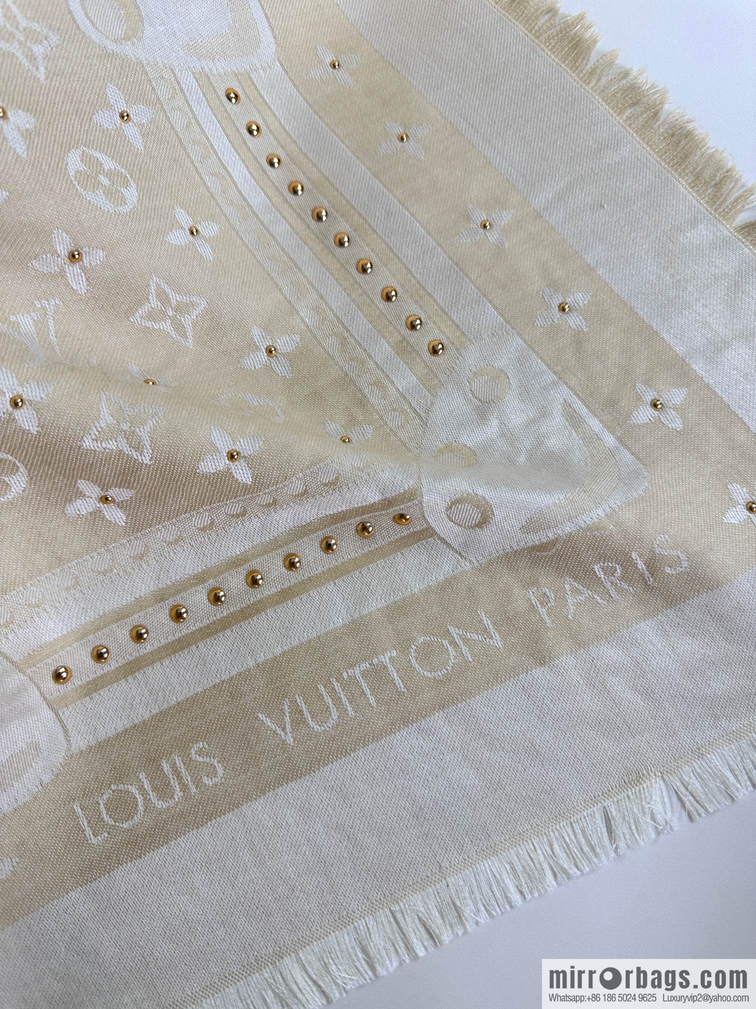 LV STUDDY DENIM MONOGRAM Shawl