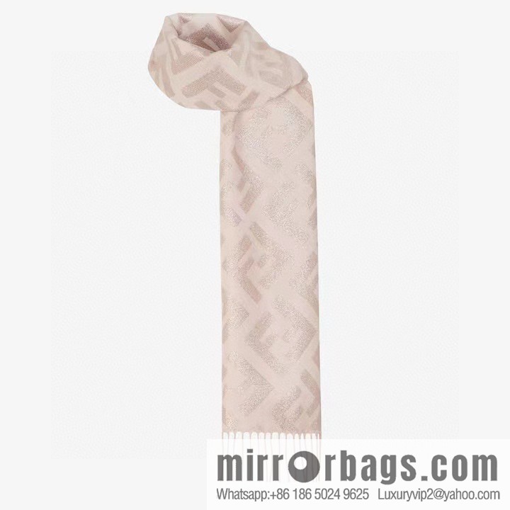 FENDI double F fringed cashmere towel
