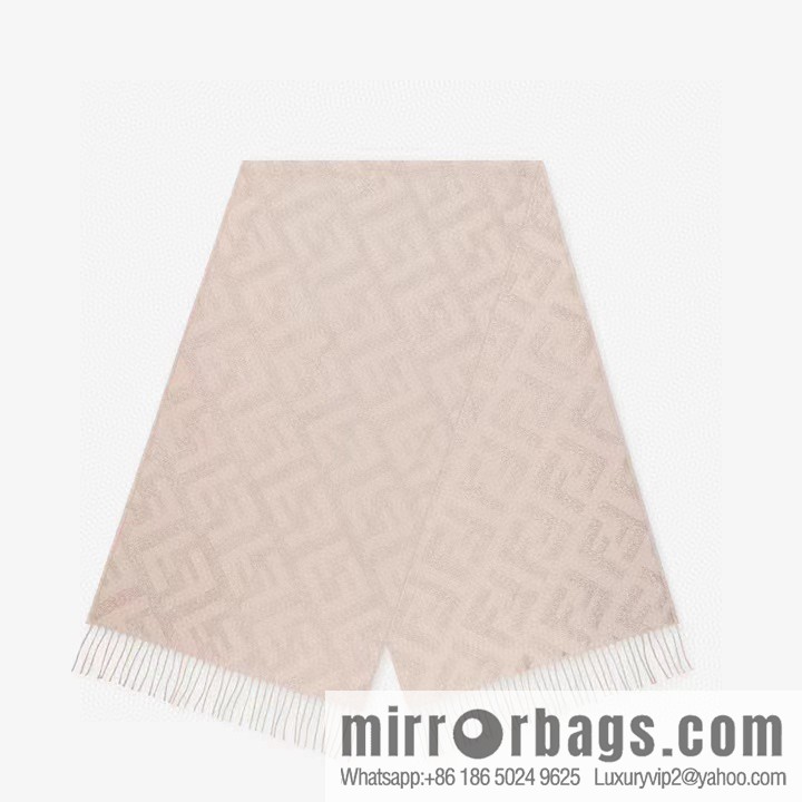 FENDI double F fringed cashmere towel