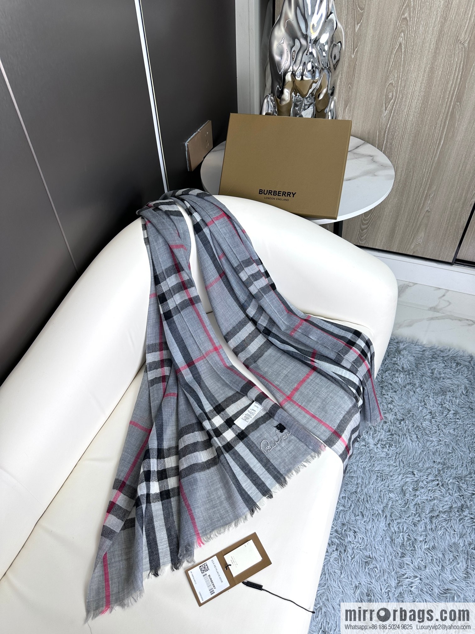 Burberry, classic cashmere towel