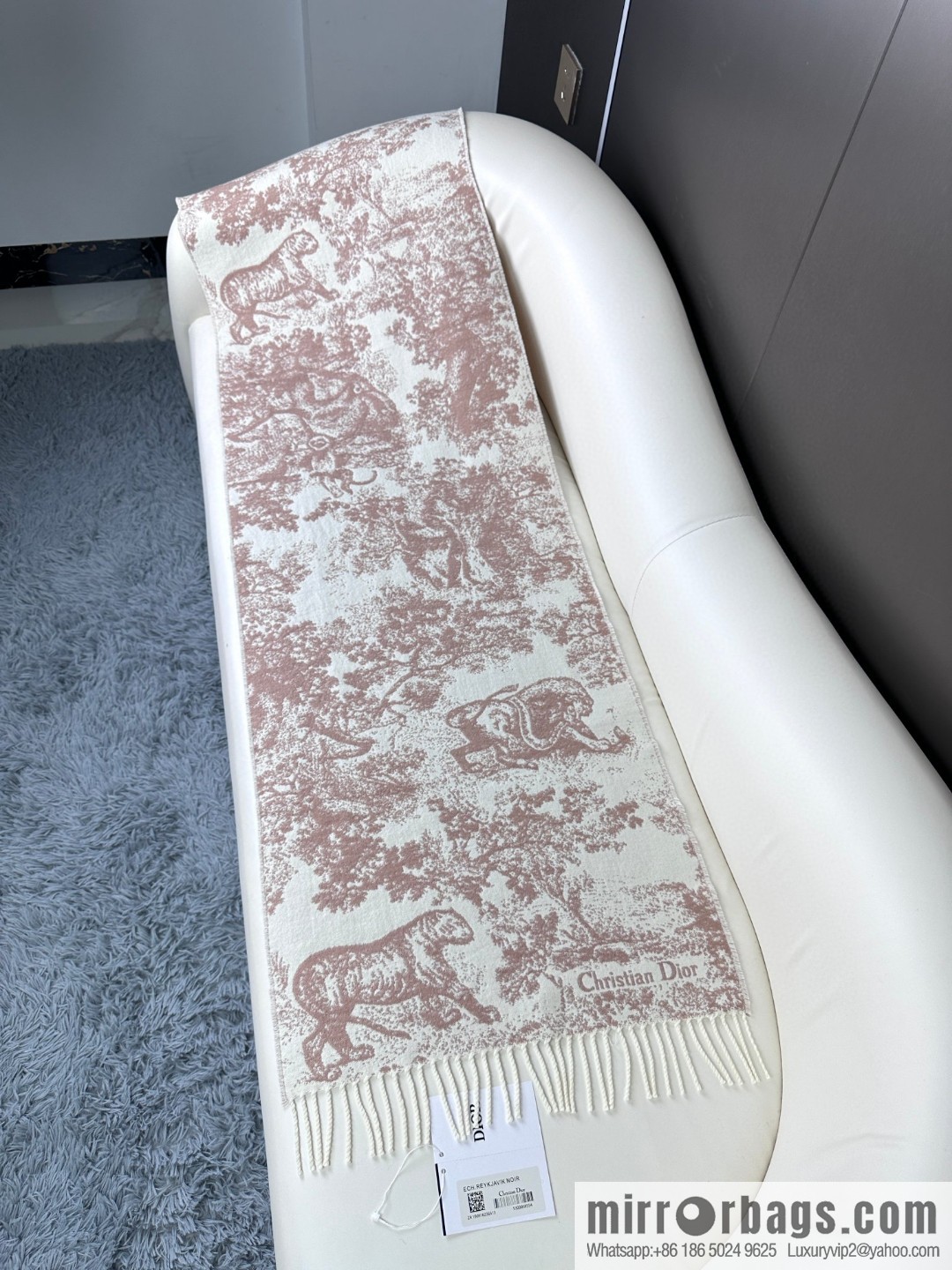 DIOR Sauvage printed scarf