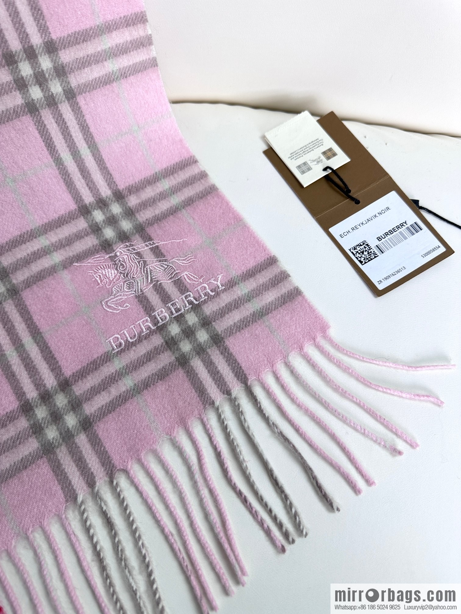 Burberry Scottish Rainbow High-end Pure Cashmere Textured Scarf