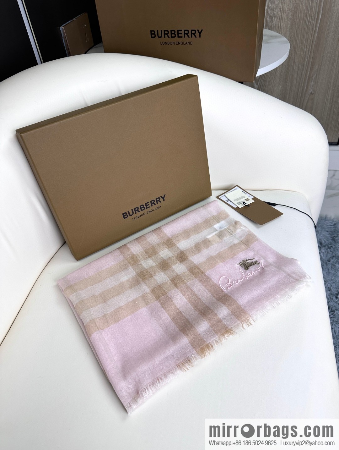 Burberry, classic cashmere towel
