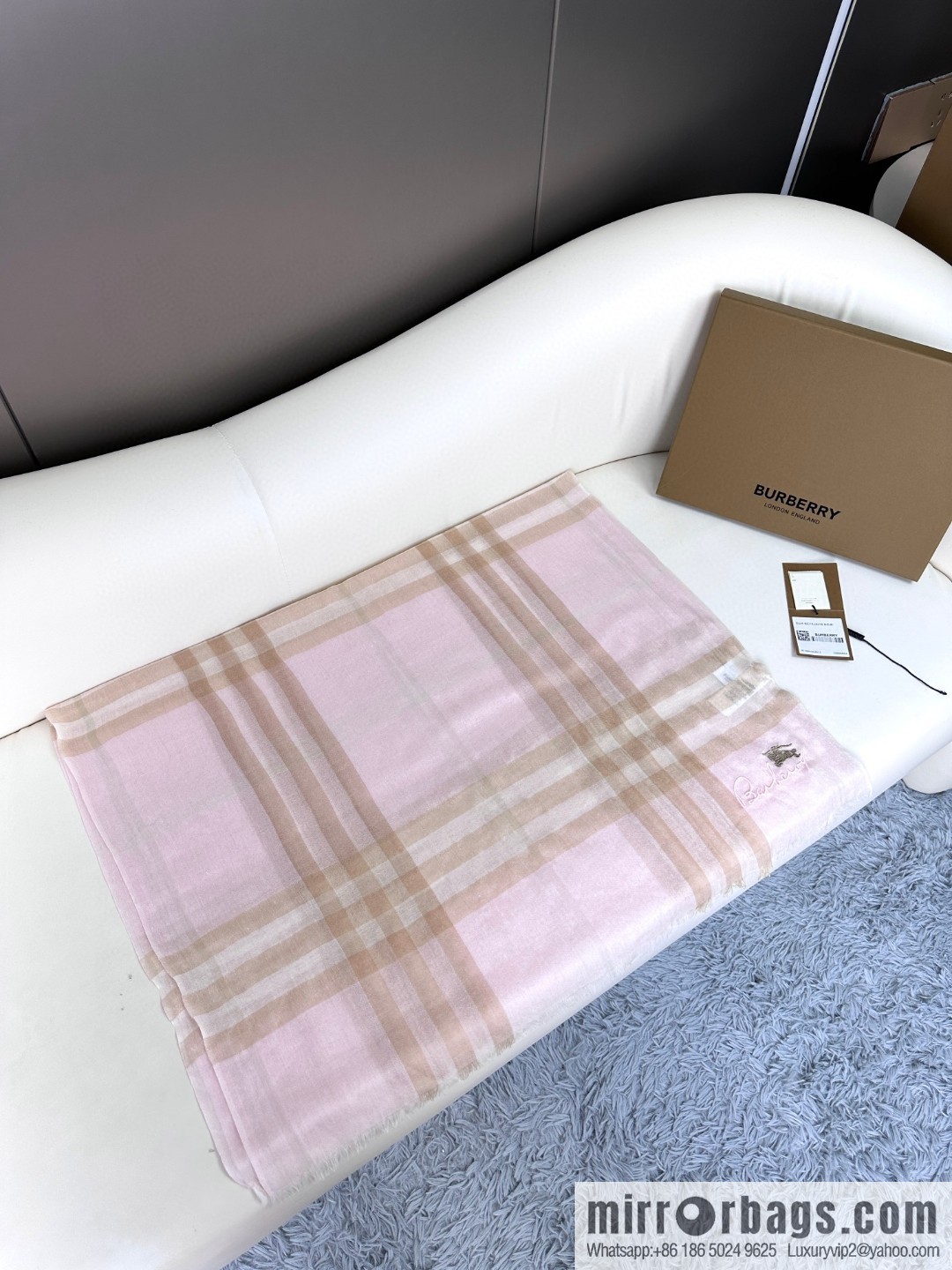 Burberry, classic cashmere towel