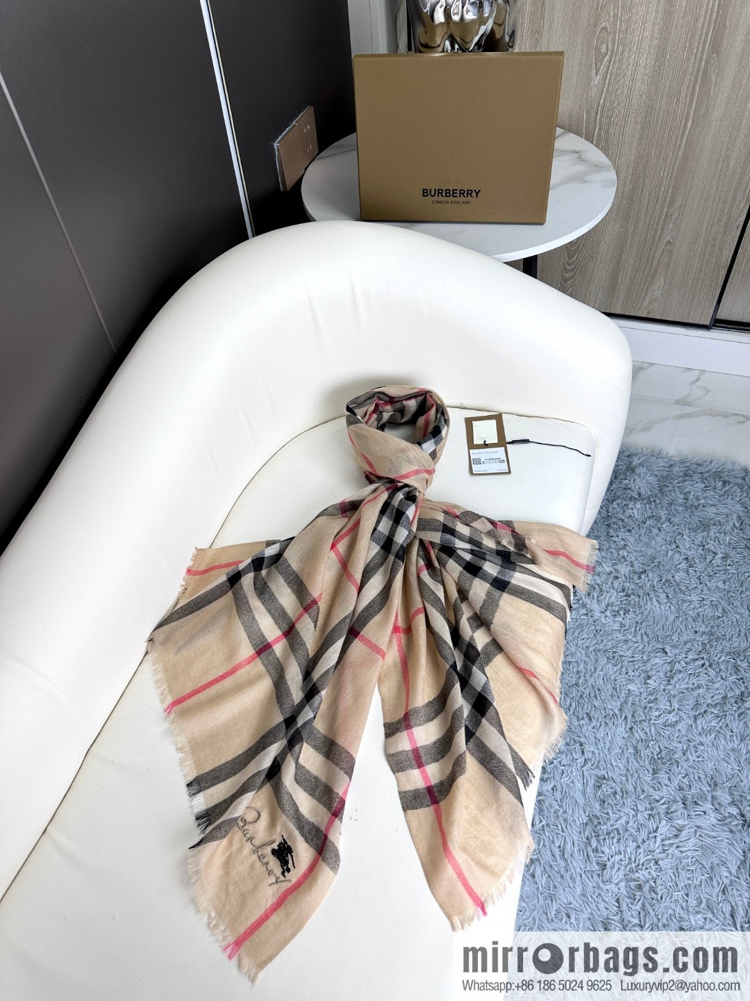 Burberry, classic cashmere towel