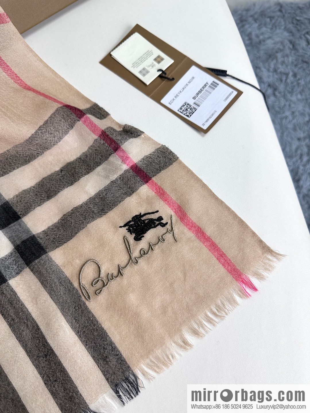 Burberry, classic cashmere towel