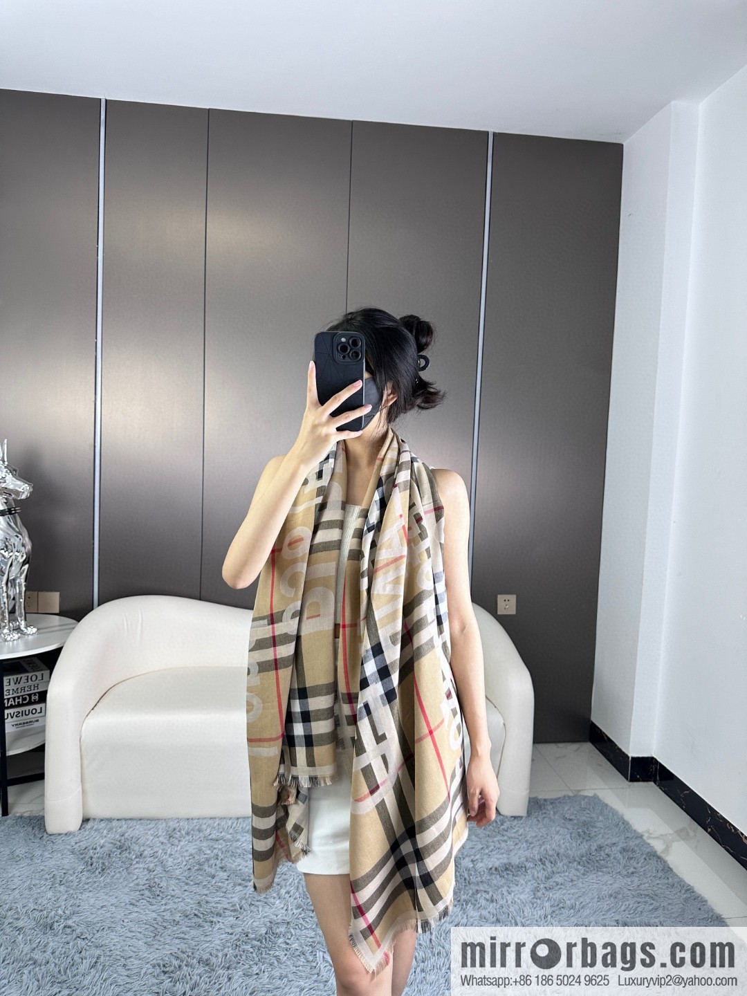 Burberry, Classic Alphabet Plaid Towel