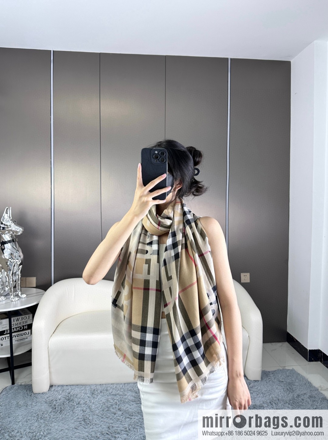 Burberry, Classic Alphabet Plaid Towel