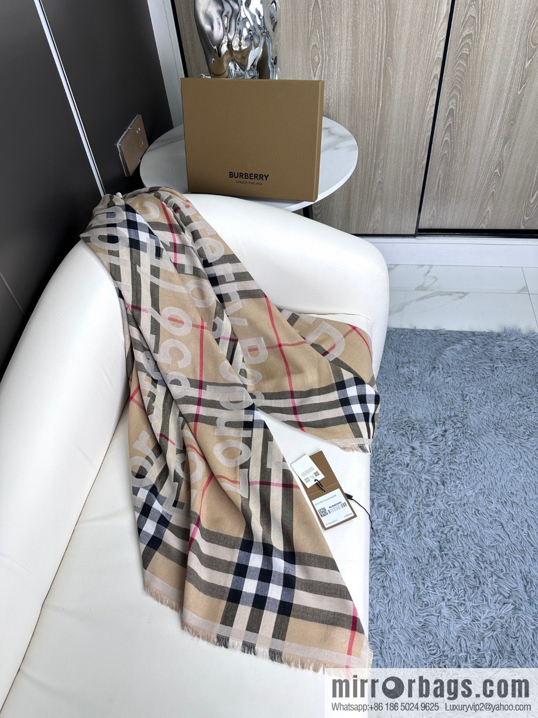 Burberry, Classic Alphabet Plaid Towel
