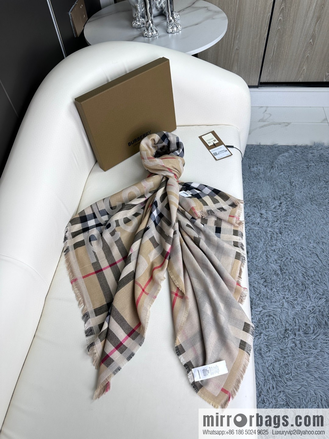 Burberry, Classic Alphabet Plaid Towel