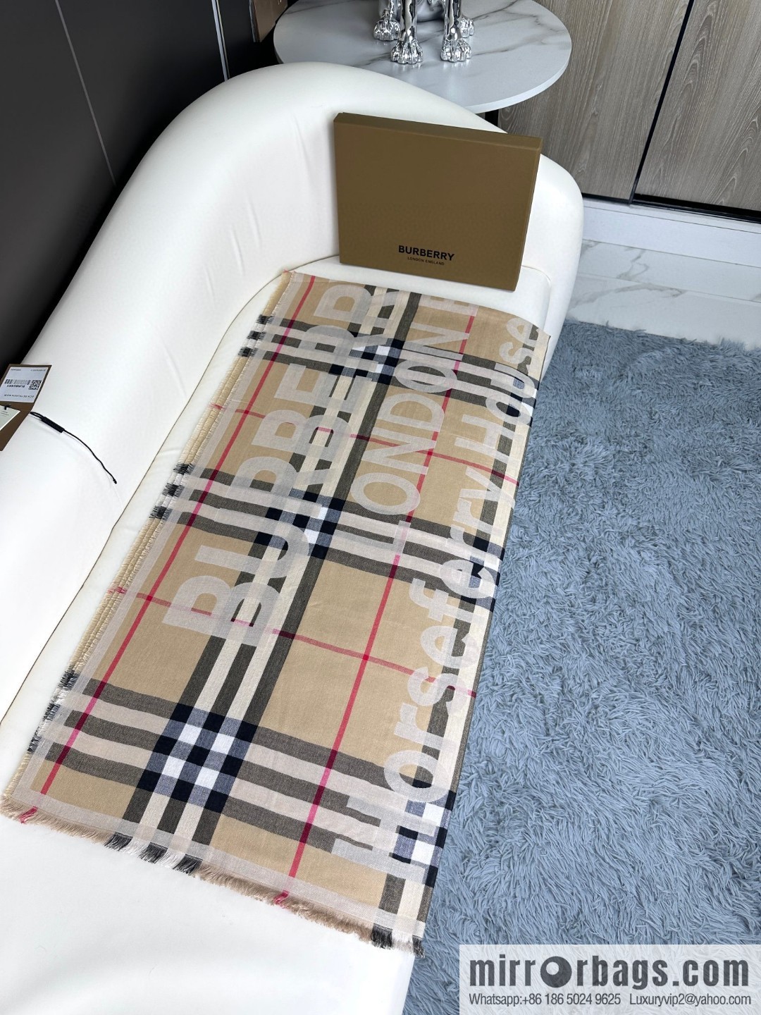 Burberry, Classic Alphabet Plaid Towel