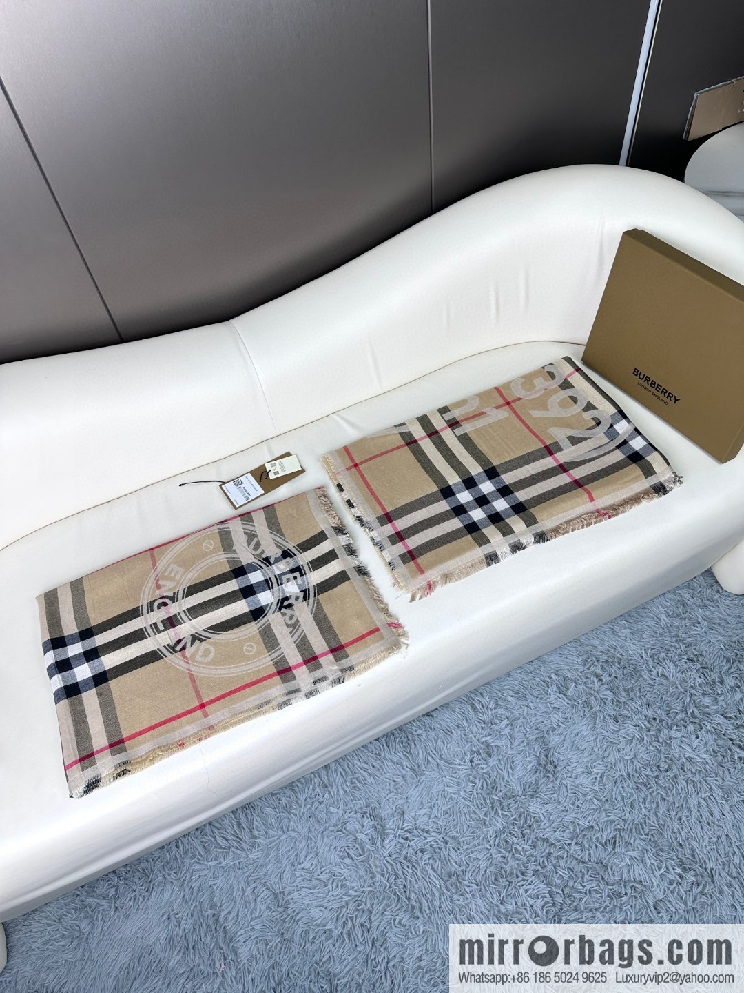 Burberry, Classic Alphabet Plaid Towel