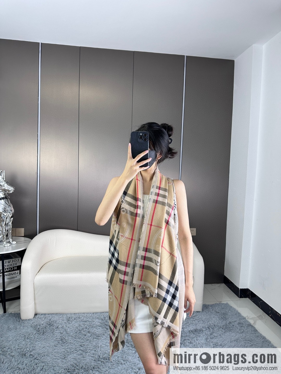 Burberry, Classic Alphabet Plaid Towel