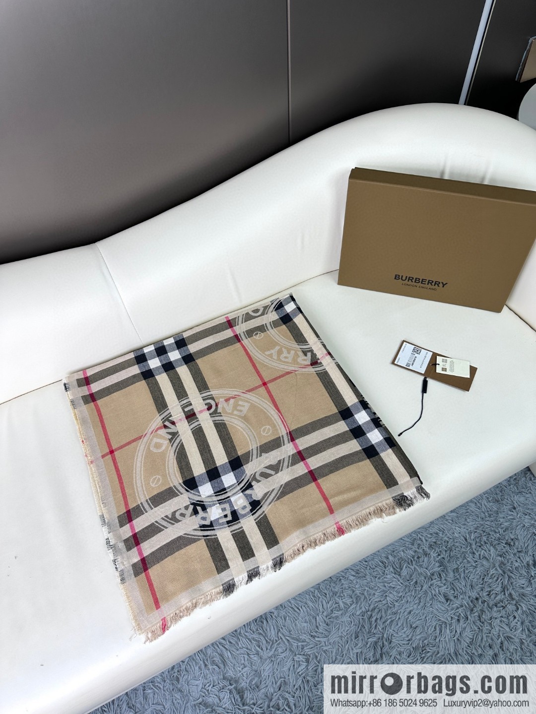 Burberry, Classic Alphabet Plaid Towel