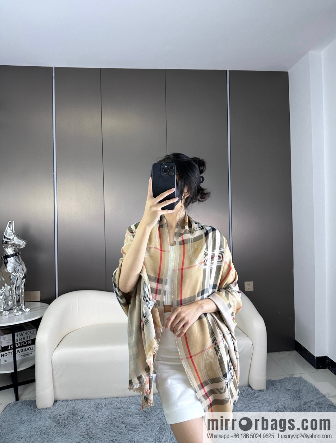 Burberry, Classic Alphabet Plaid Towel