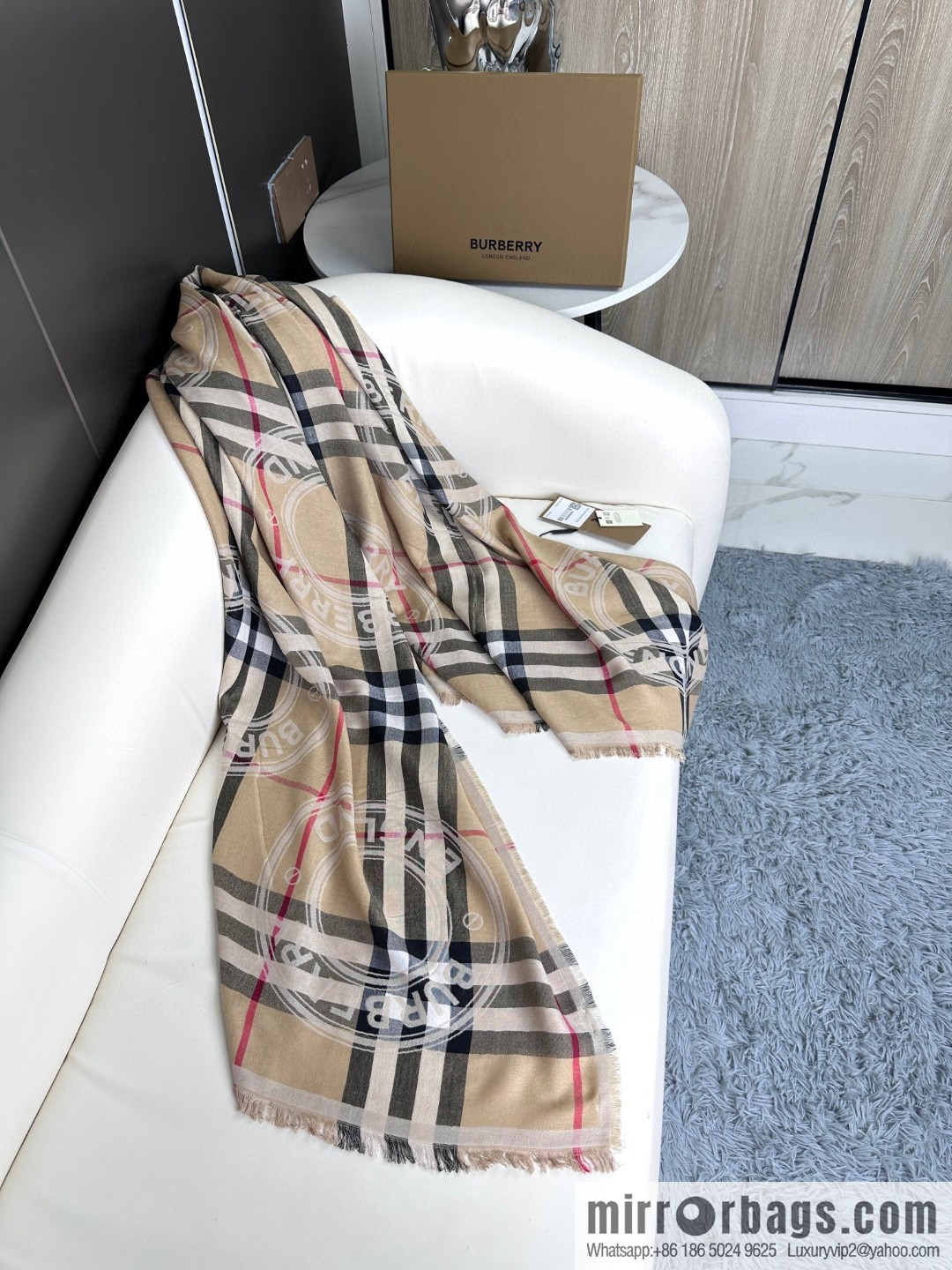 Burberry, Classic Alphabet Plaid Towel