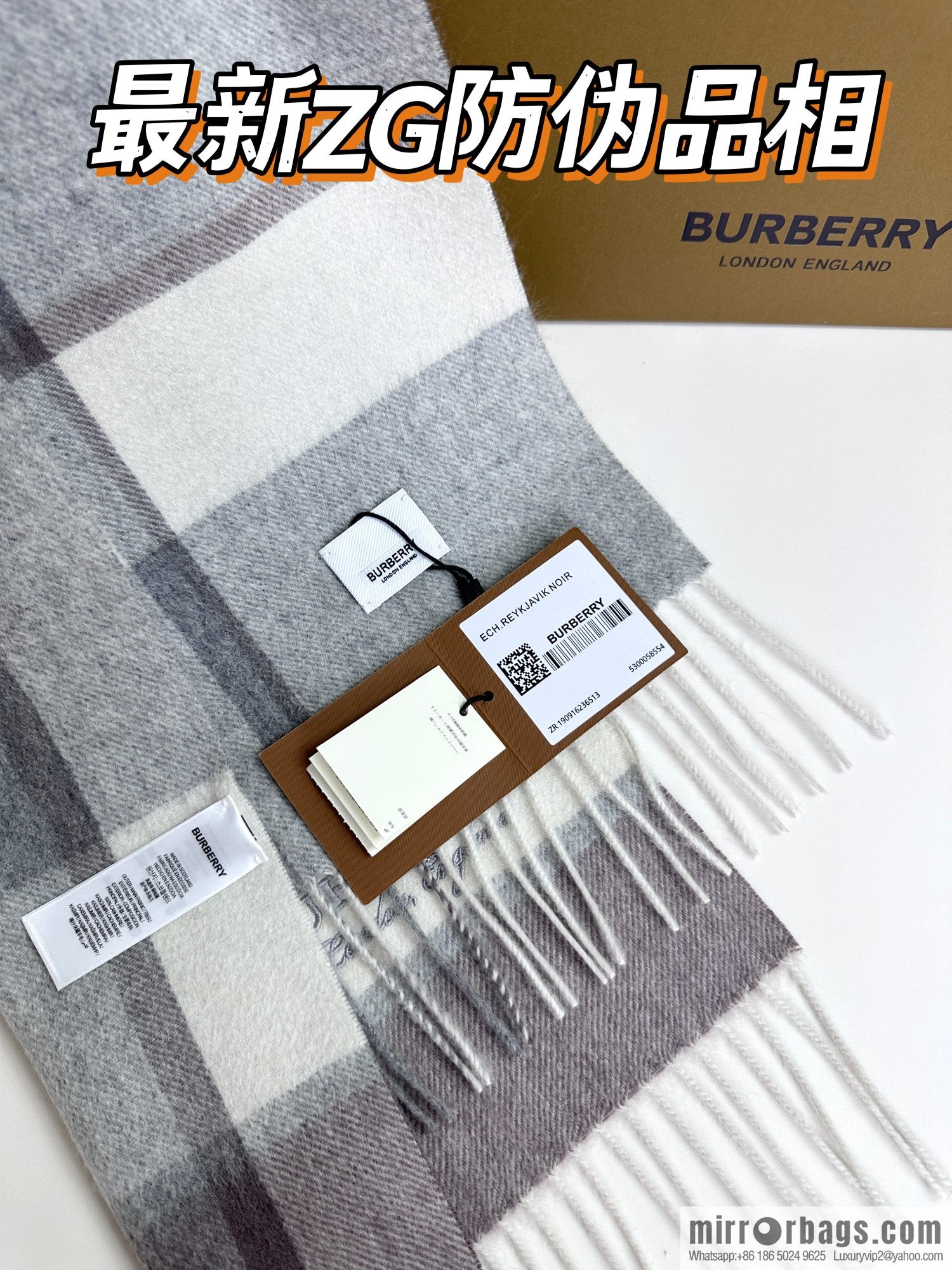 Burberry burberry 2023 new couple cashmere scarf