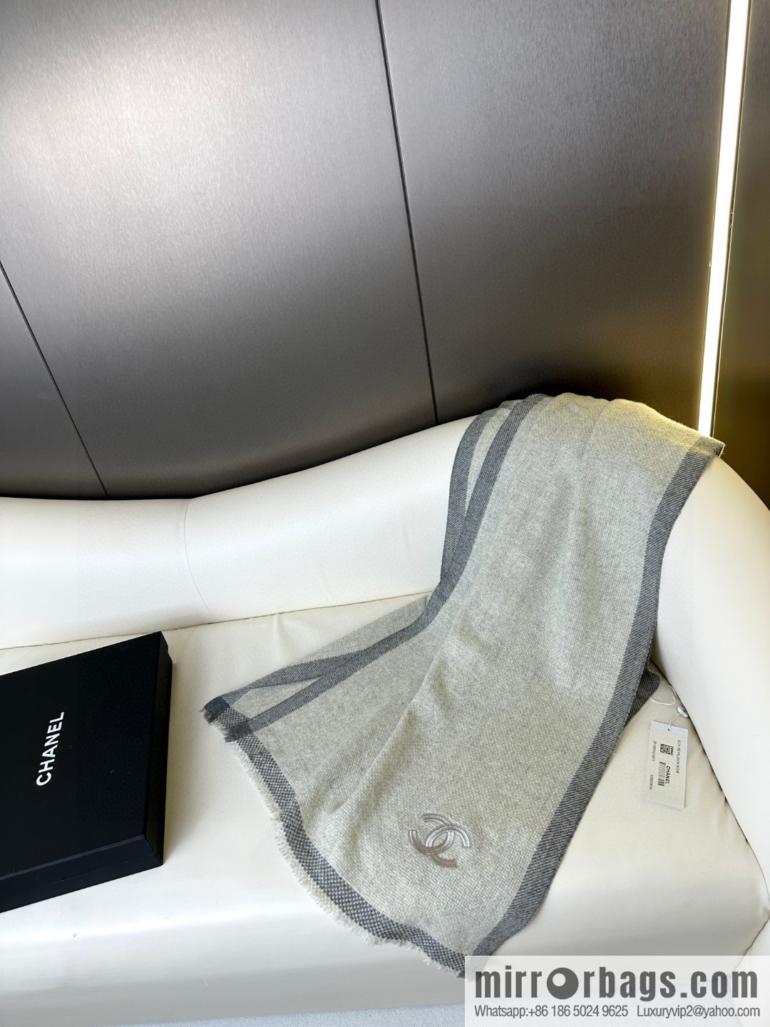 CHANEL Annual Limited Edition Double C Knitted Shawl