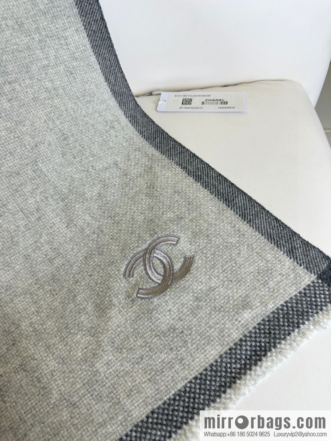CHANEL Annual Limited Edition Double C Knitted Shawl
