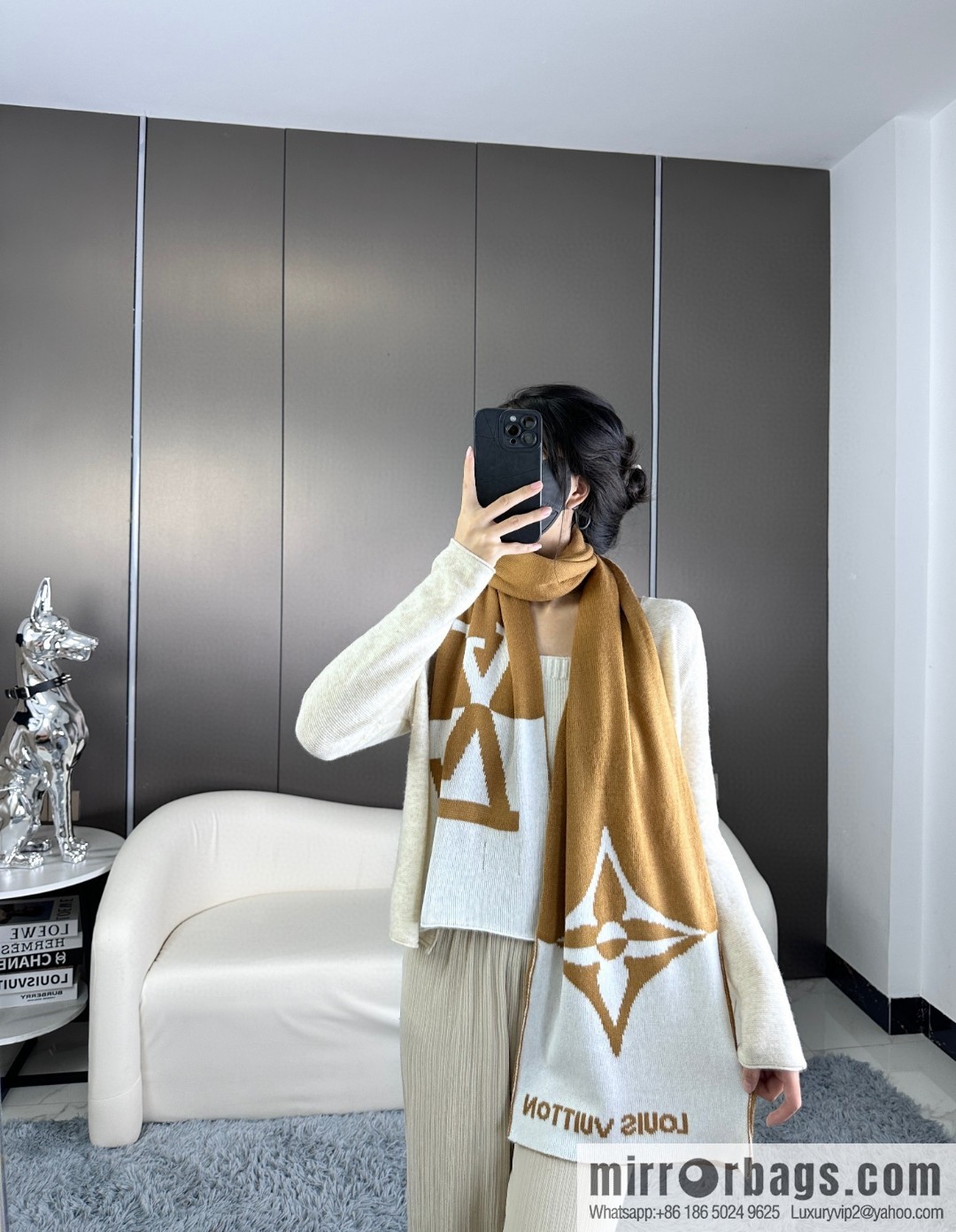 LV Damier Archives Jhelam Scarves