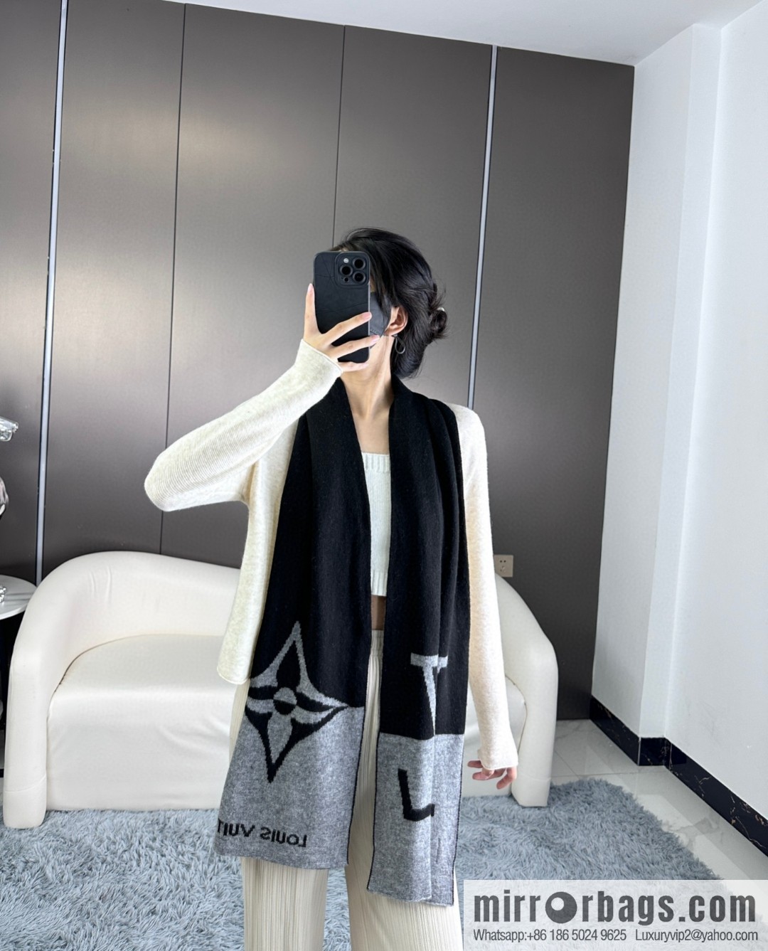 LV Damier Archives Jhelam Scarves