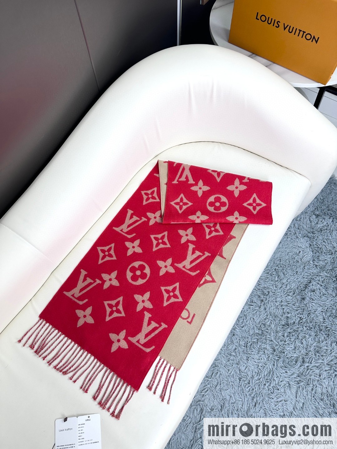 LV Monogram pattern, wool towel