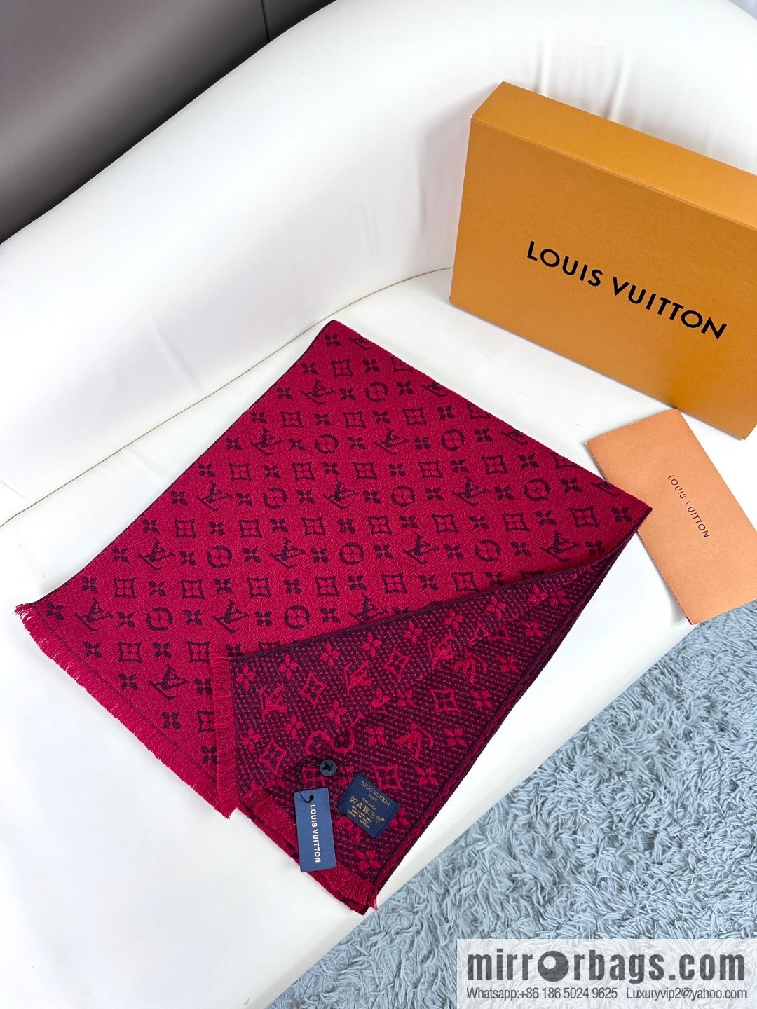 LV men's cashmere scarf