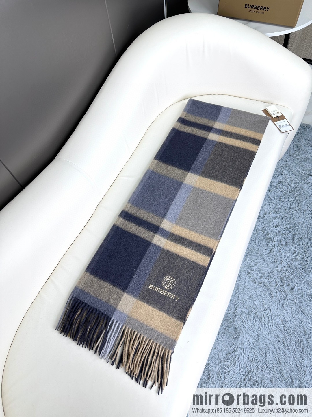Burberry 2024 counter latest water ripple earth standard top cashmere shawl scarf