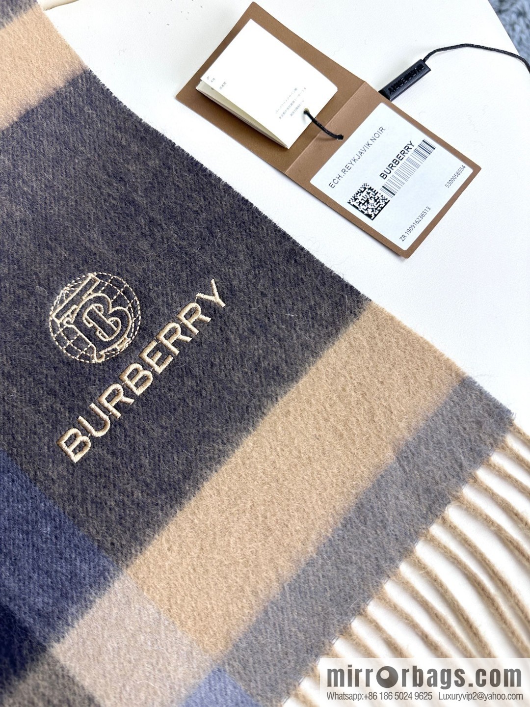 Burberry 2024 counter latest water ripple earth standard top cashmere shawl scarf