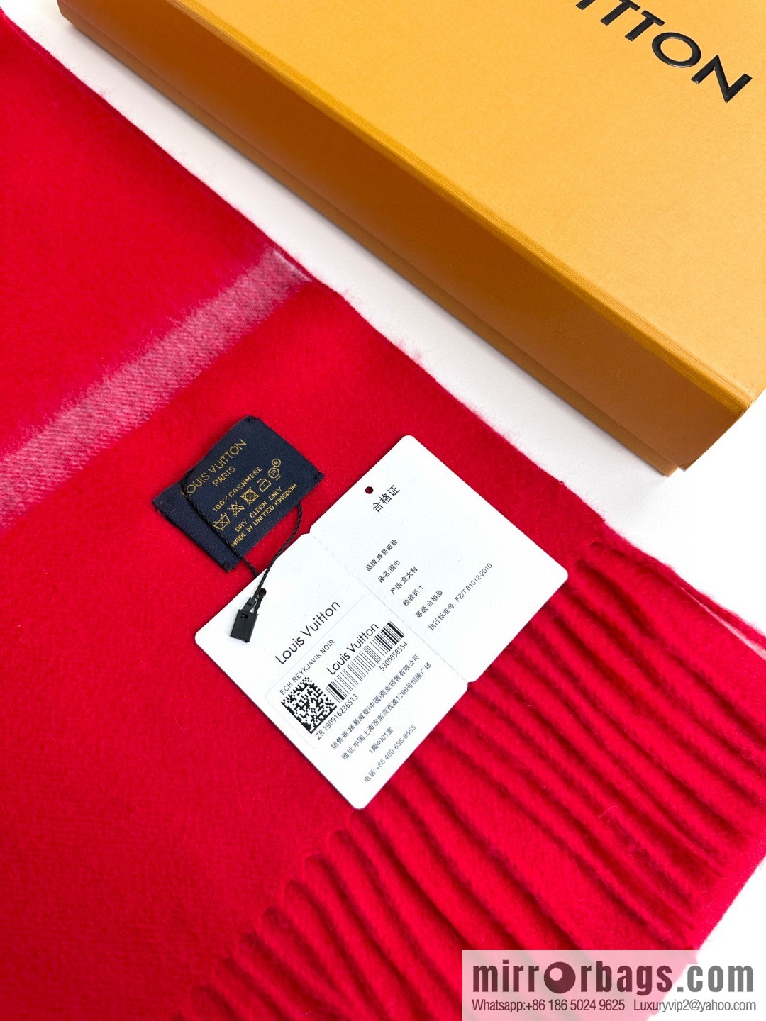LV embroidery classic plain design scarf