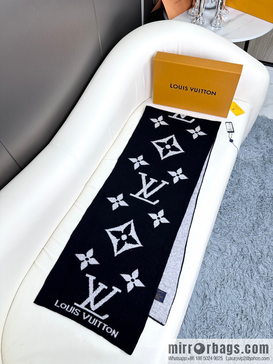 LV 2024 latest couple imported knitted cashmere scarf