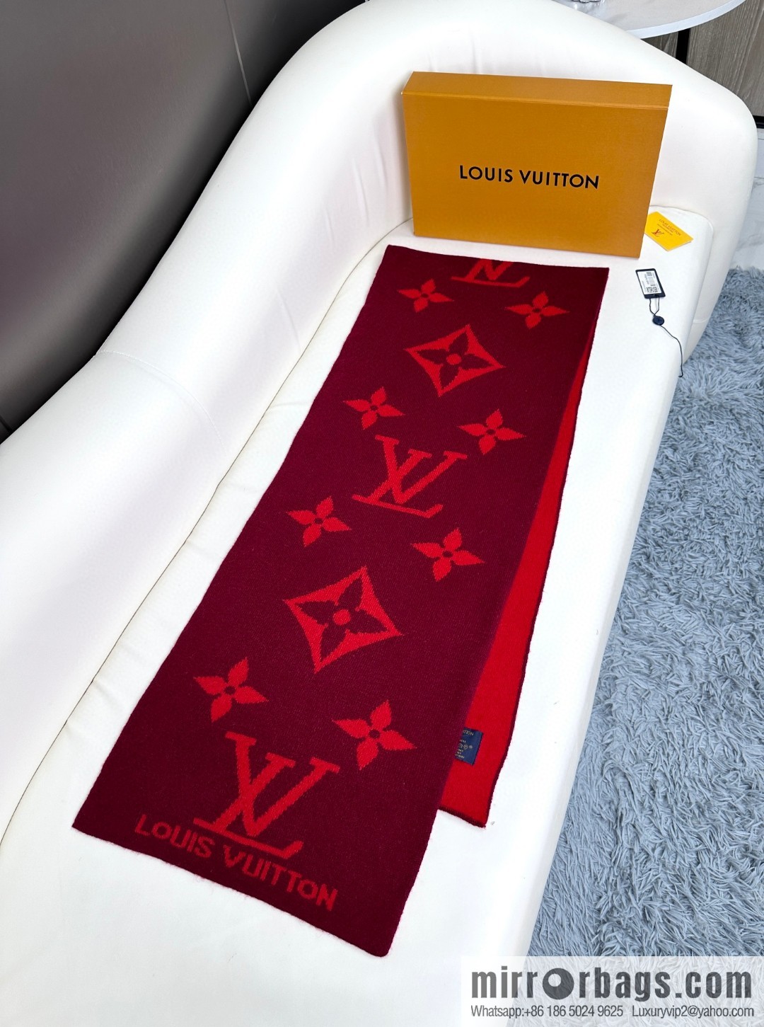LV 2024 latest couple imported knitted cashmere scarf