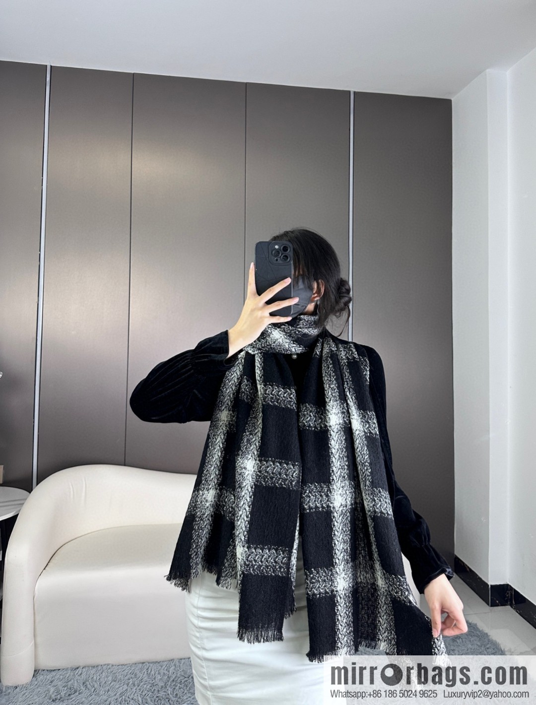CHANEL autumn and winter new products · cashmere shrink shawl scarf