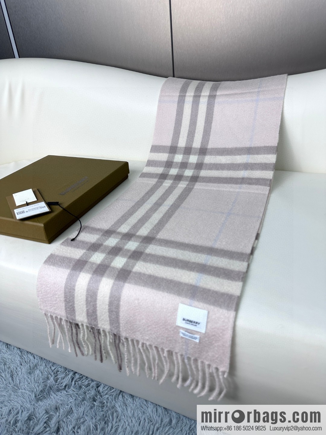 Burberry Burberry 2023 ace word-of-mouth burberry deep water ripple classic cashmere plaid scarf
