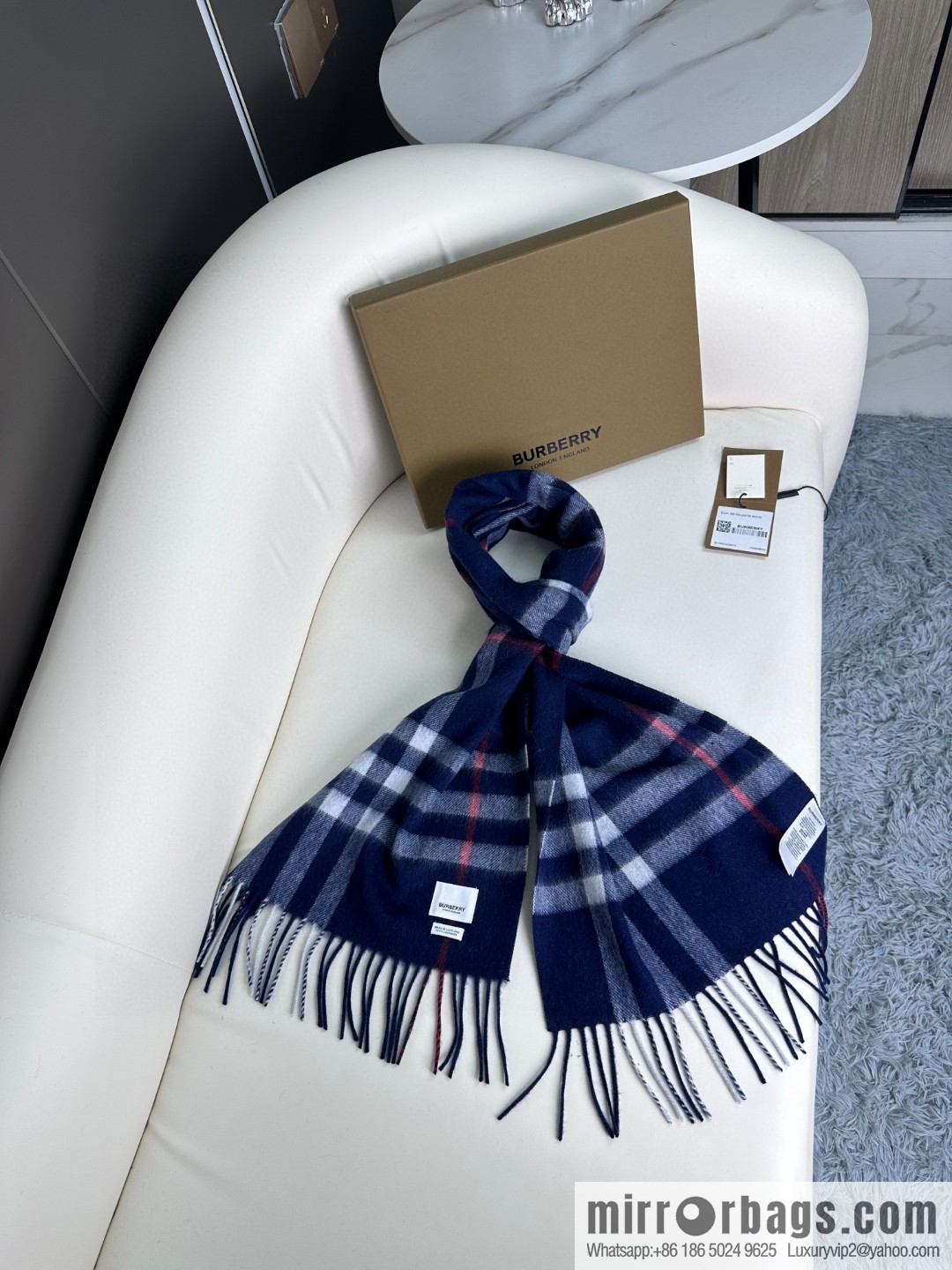 Burberry Burberry 2023 ace word-of-mouth burberry deep water ripple classic cashmere plaid scarf