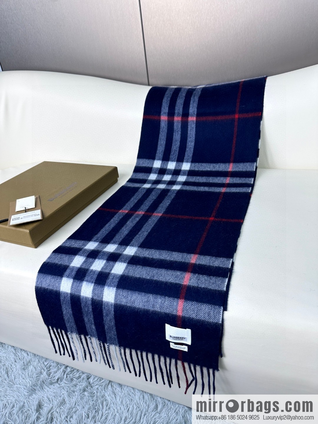 Burberry Burberry 2023 ace word-of-mouth burberry deep water ripple classic cashmere plaid scarf