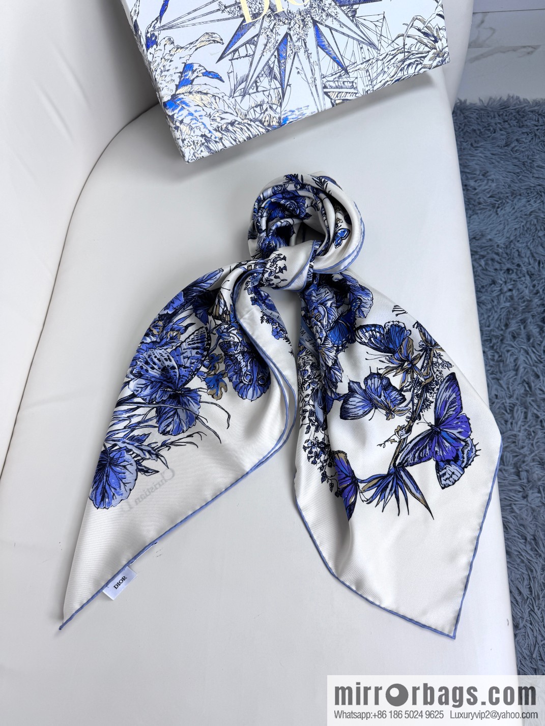 DIOR Around the World · Butterfly, Silk Scarf