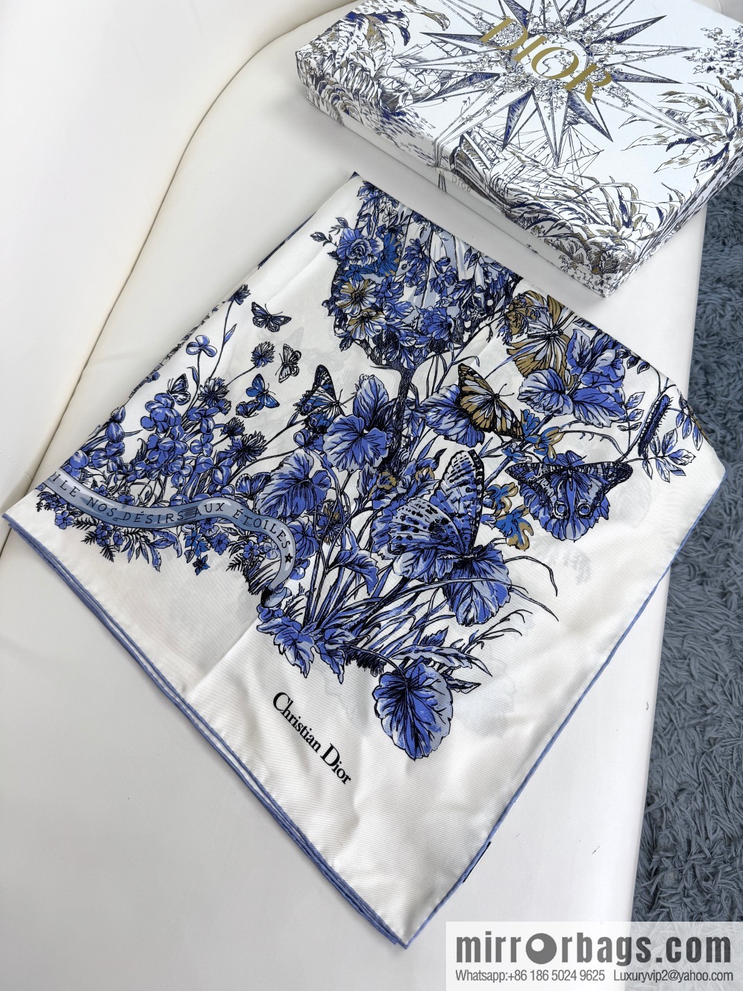 DIOR Around the World · Butterfly, Silk Scarf