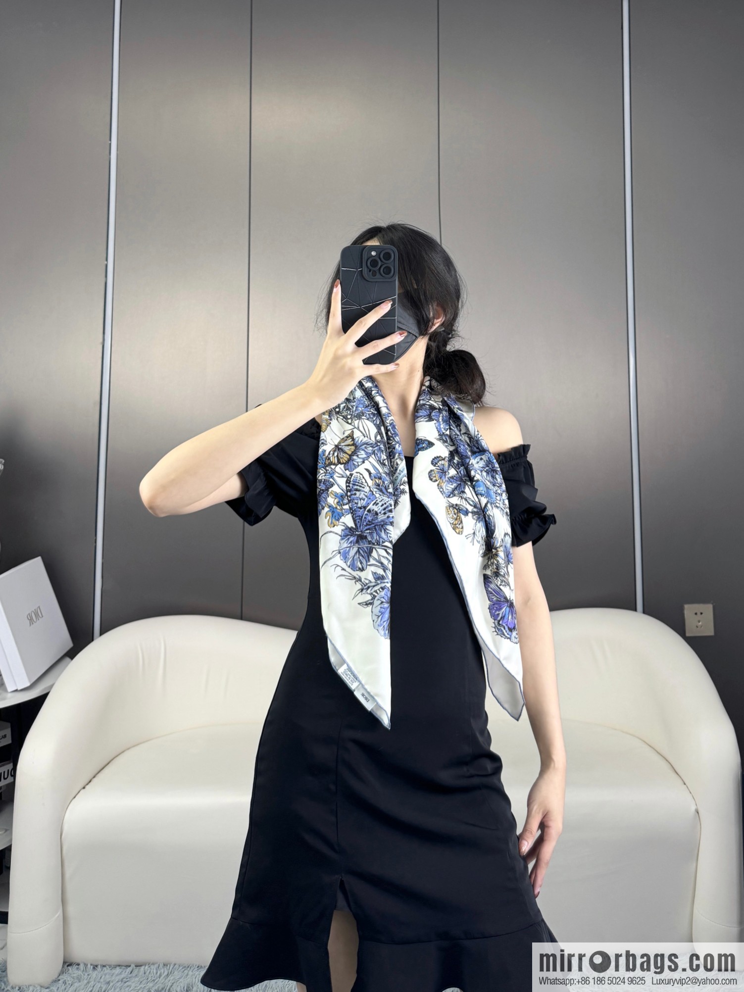 DIOR Around the World · Butterfly, Silk Scarf