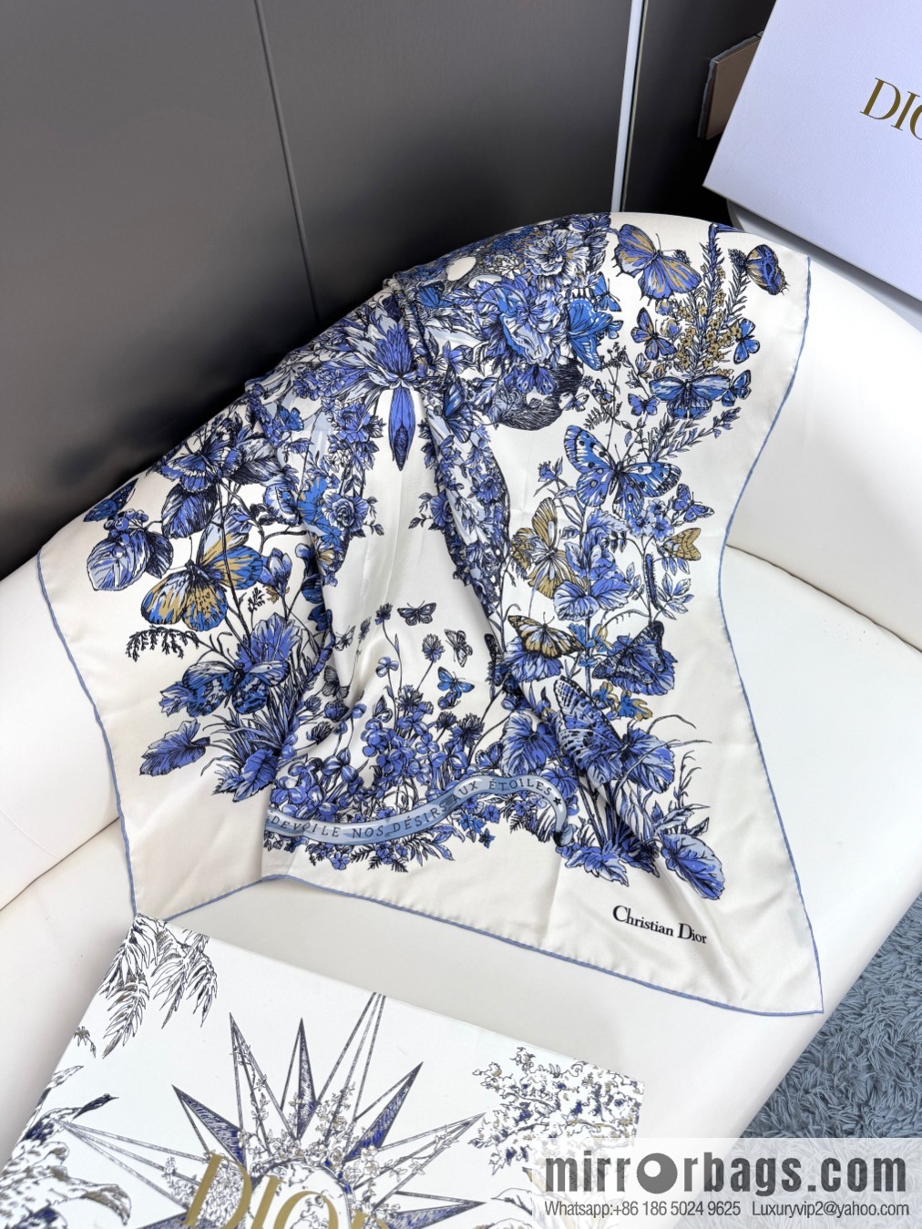 DIOR Around the World · Butterfly, Silk Scarf